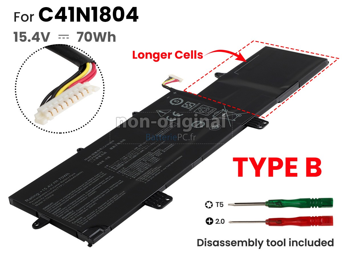 batterie pour Asus ZenBook Pro UX480FD-BE110T