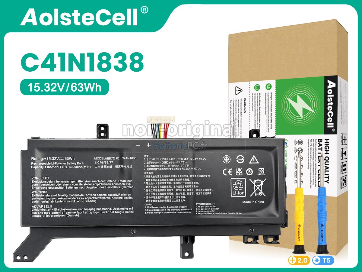 batterie pour Asus ProART STUDIOBook Pro X W730G2T