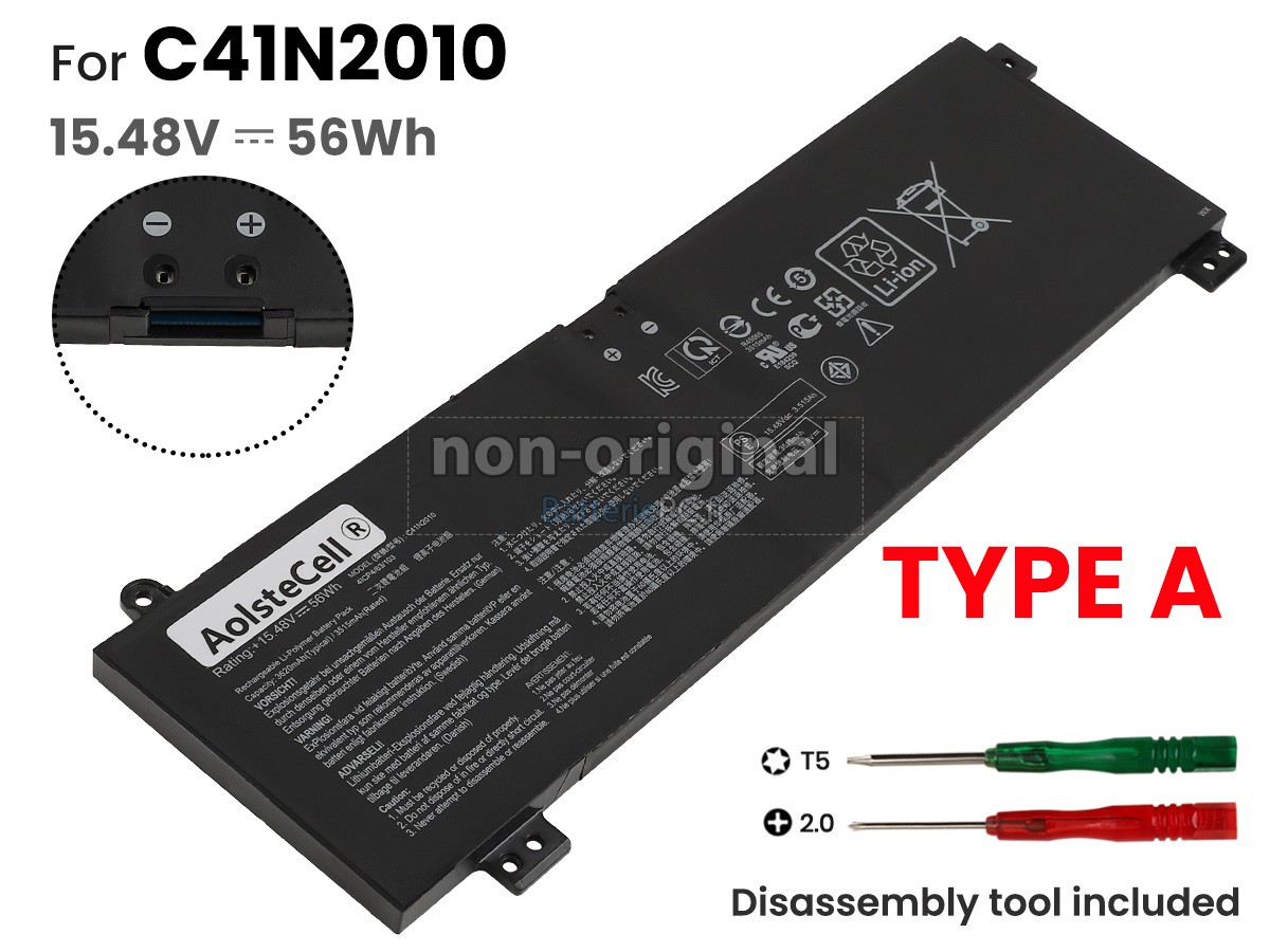 batterie pour Asus TUF GAMING F17 FX707ZE-HX063W