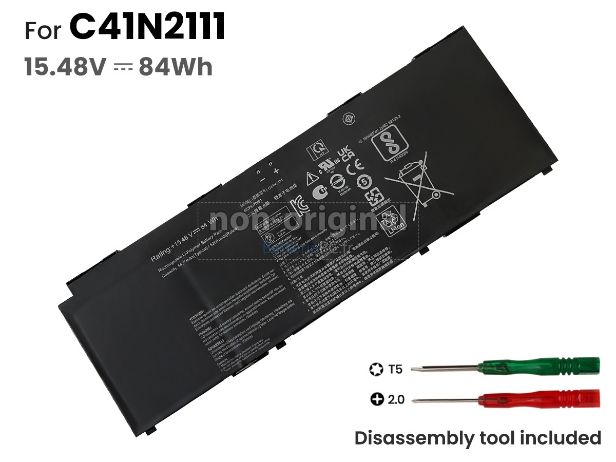 batterie pour Asus EXPERTBook B5 OLED B5602CVA-MB0155X