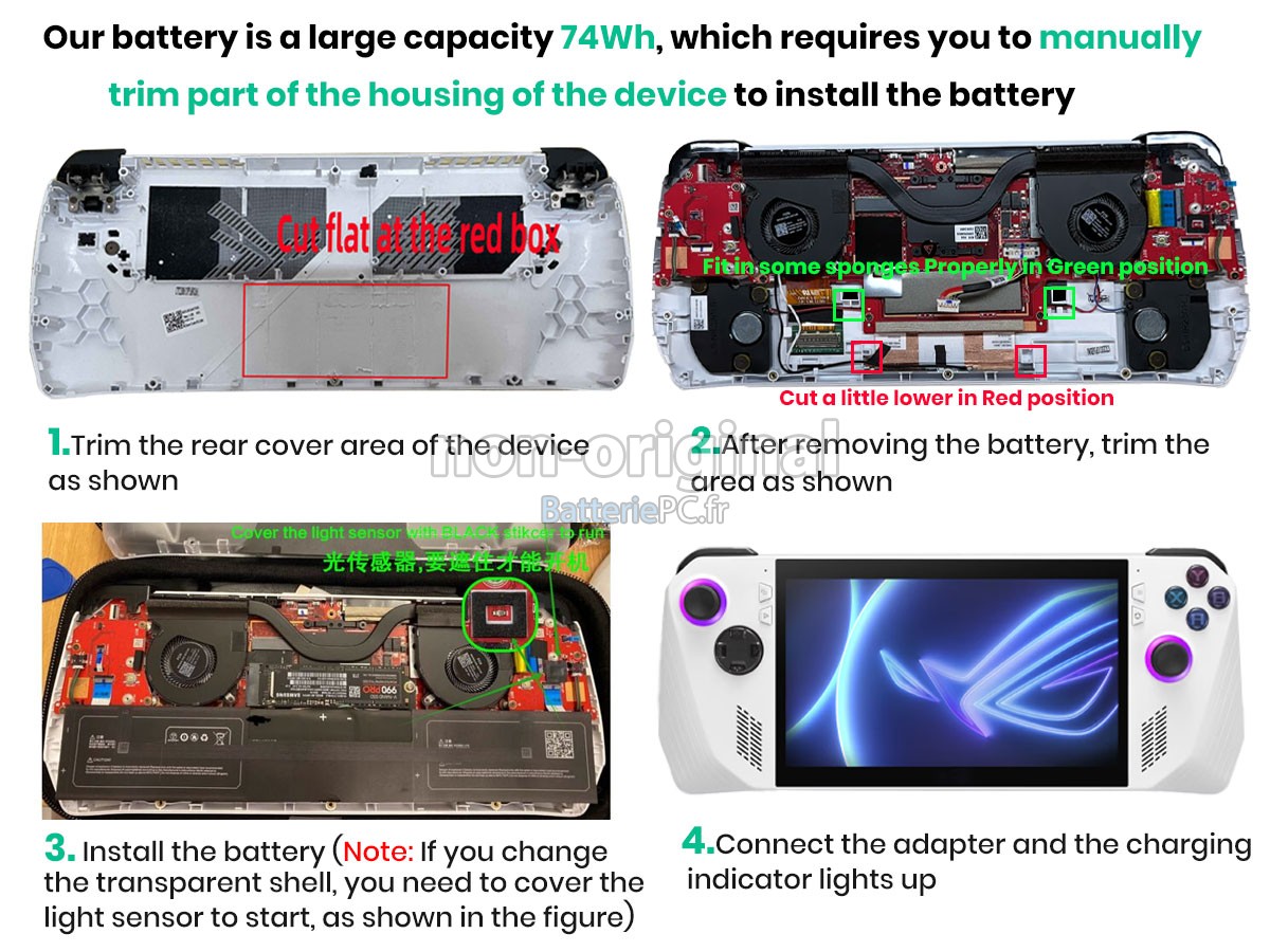 batterie pour Asus RC71L-NH019W