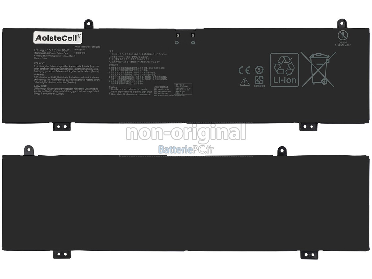 batterie pour Asus Rog ZEPHYRUS G16 GU605MY-QR122X