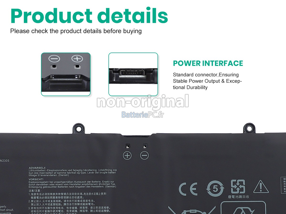 batterie pour Asus VivoBook Pro 15 OLED N6506MU-MA067W
