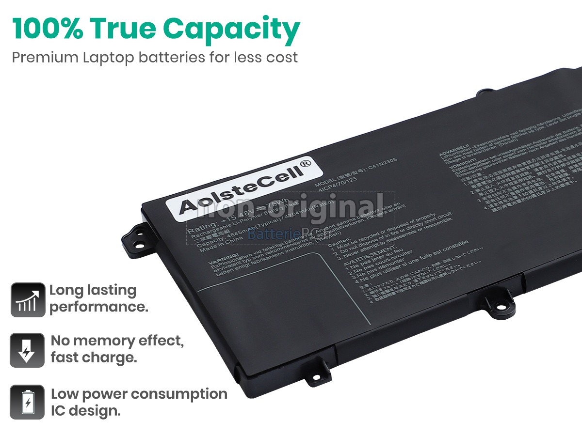 batterie pour Asus VivoBook Pro 15 OLED N6506MU-MA067W
