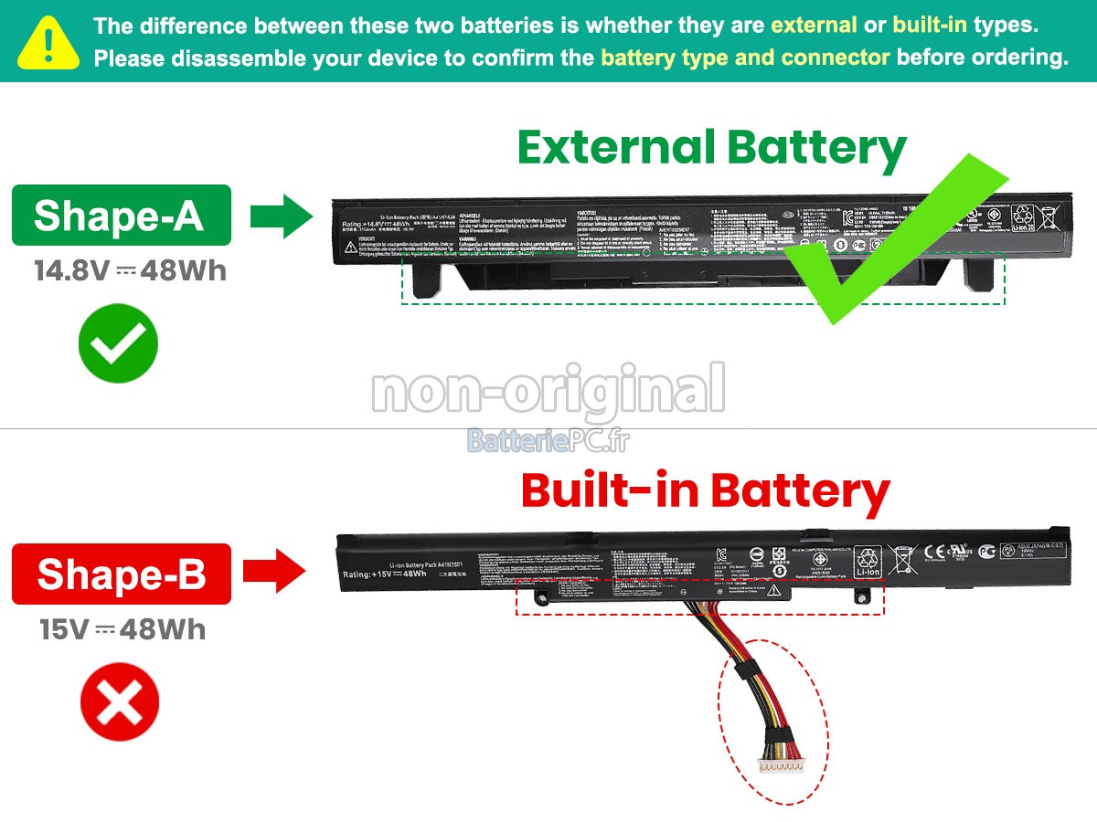 batterie pour Asus ZX50V