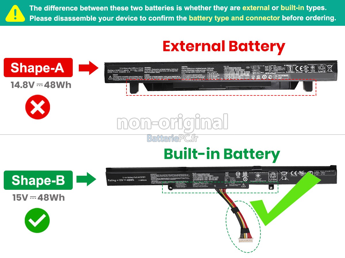 batterie pour Asus ZX50V