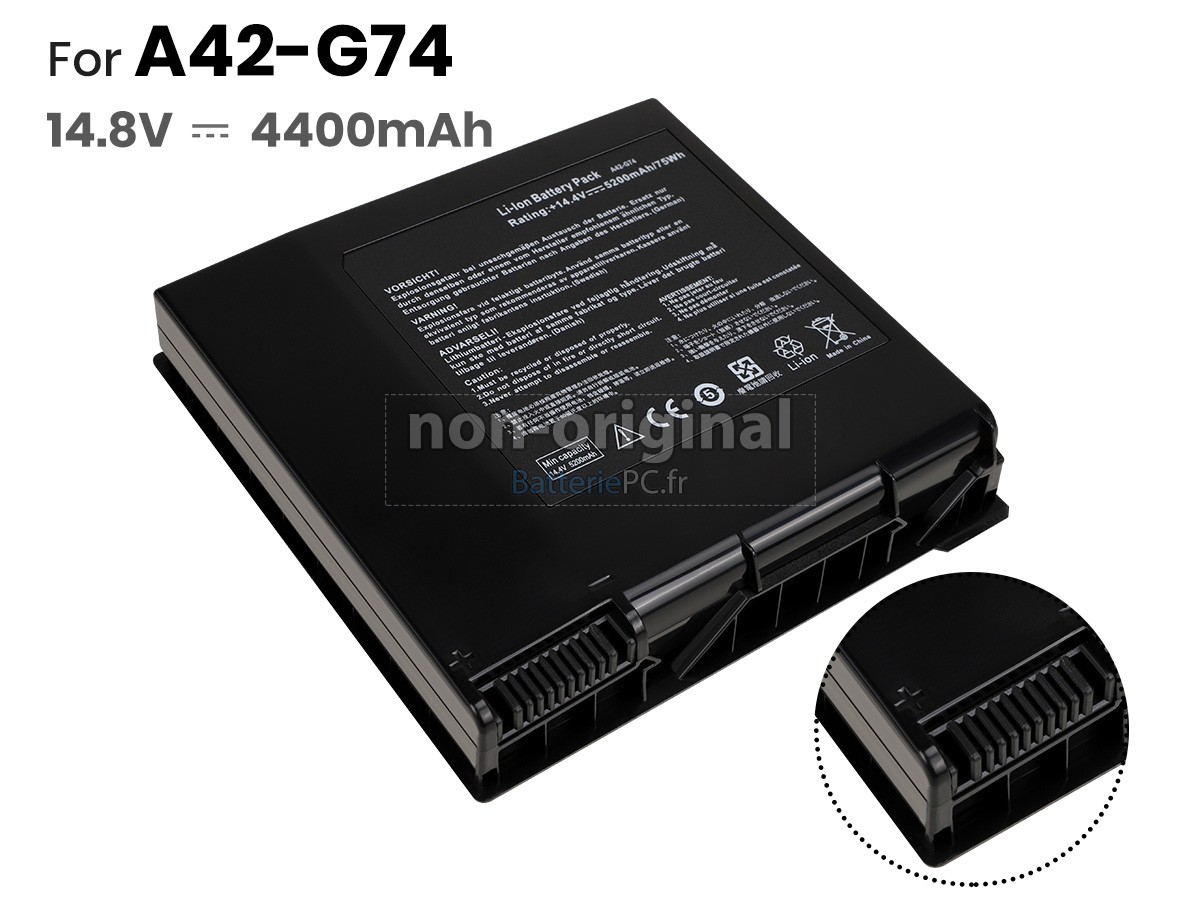 batterie pour Asus A42-G74