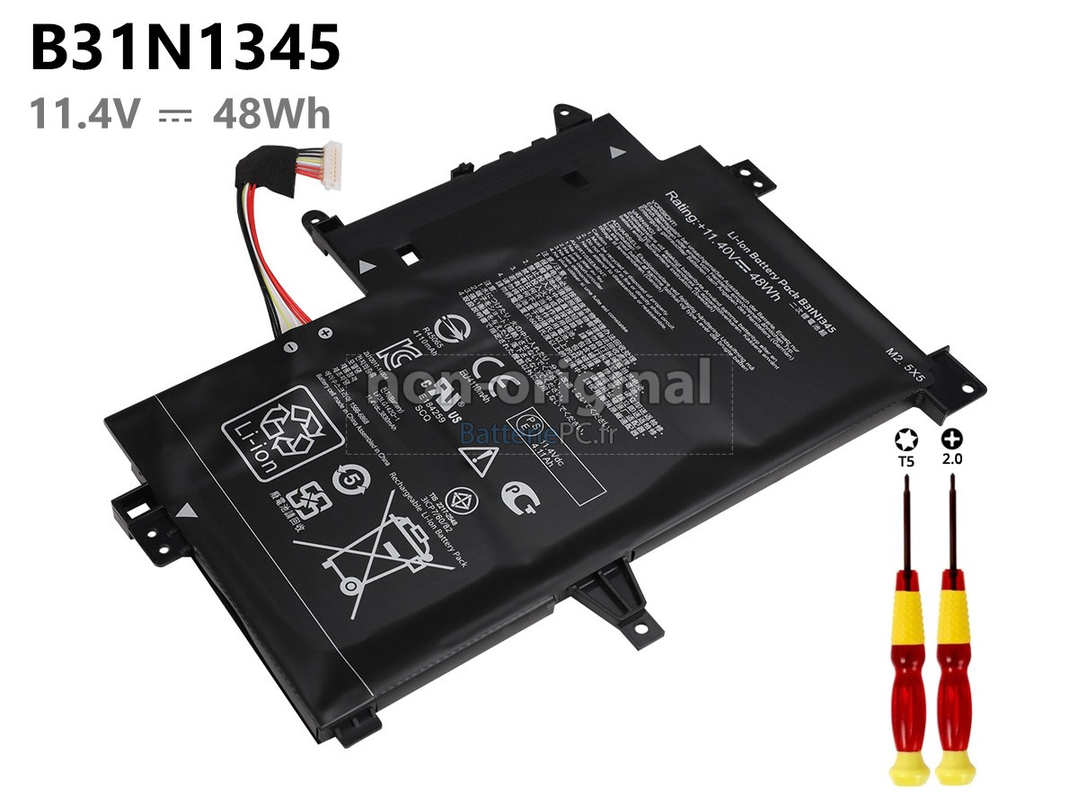 batterie pour Asus B31N1345