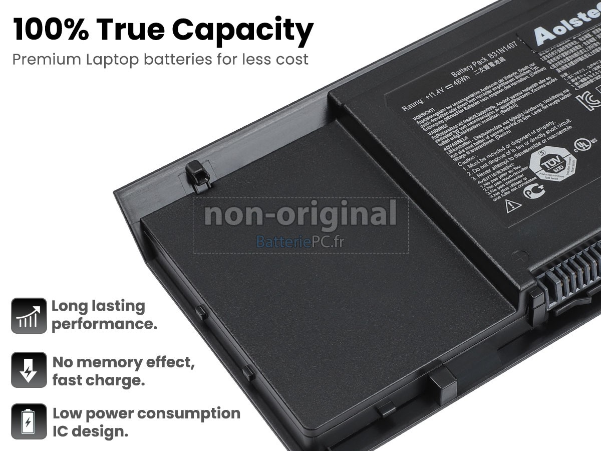 batterie pour Asus B31N1407