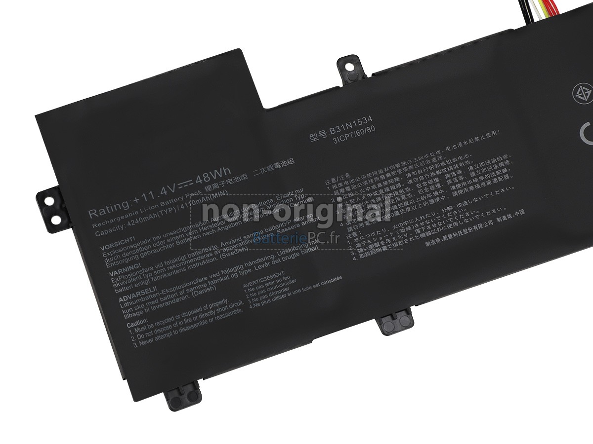 batterie pour Asus B31N1534