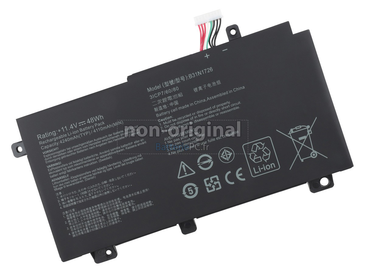 batterie pour Asus TUF GAMING F17 FX766LI-H7061T