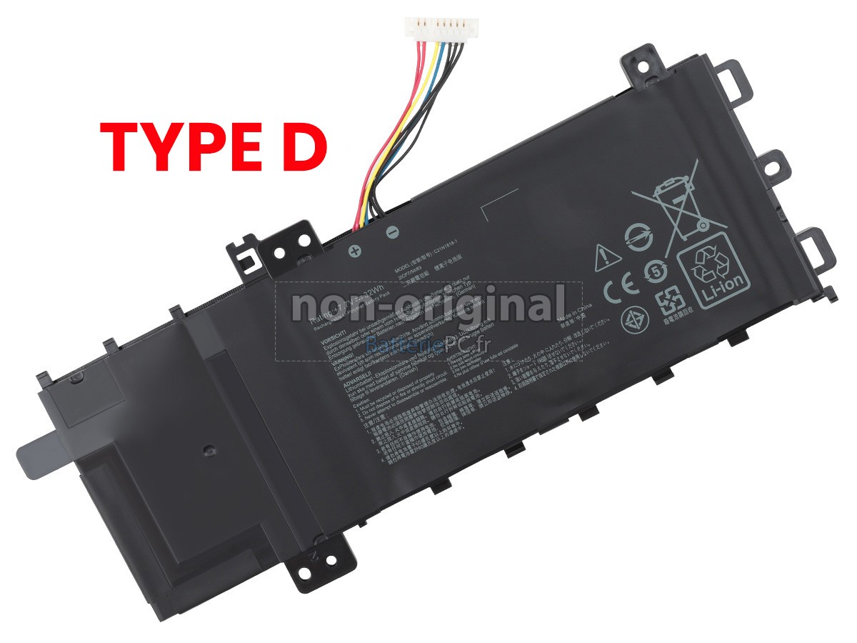 batterie pour Asus VivoBook 15 X515EA-BR1012
