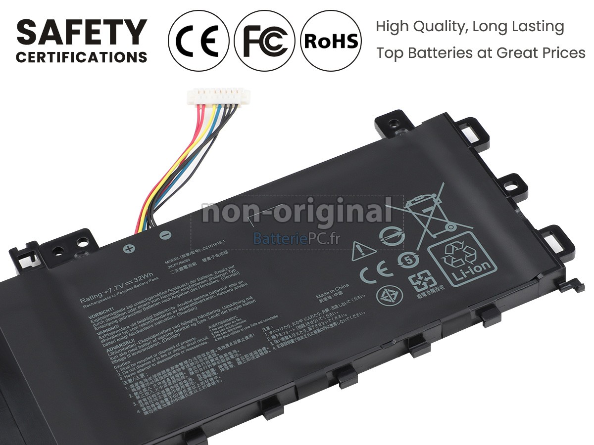 batterie pour Asus VivoBook 15 X515EA-BR1012