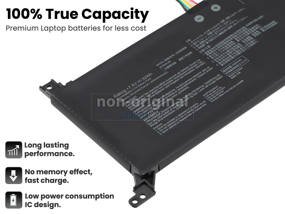 batterie pour Asus VivoBook 15 X515EA-BR1012