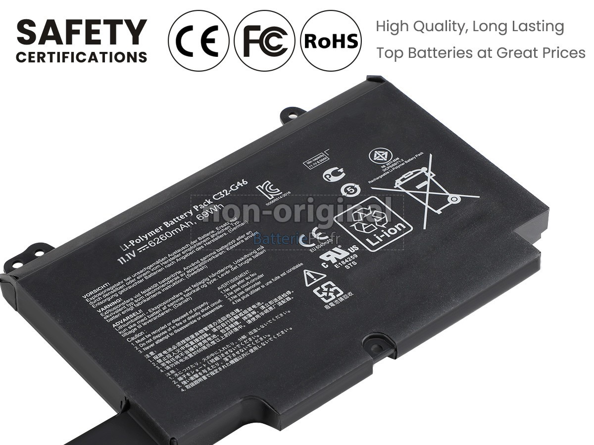 batterie pour Asus G46V