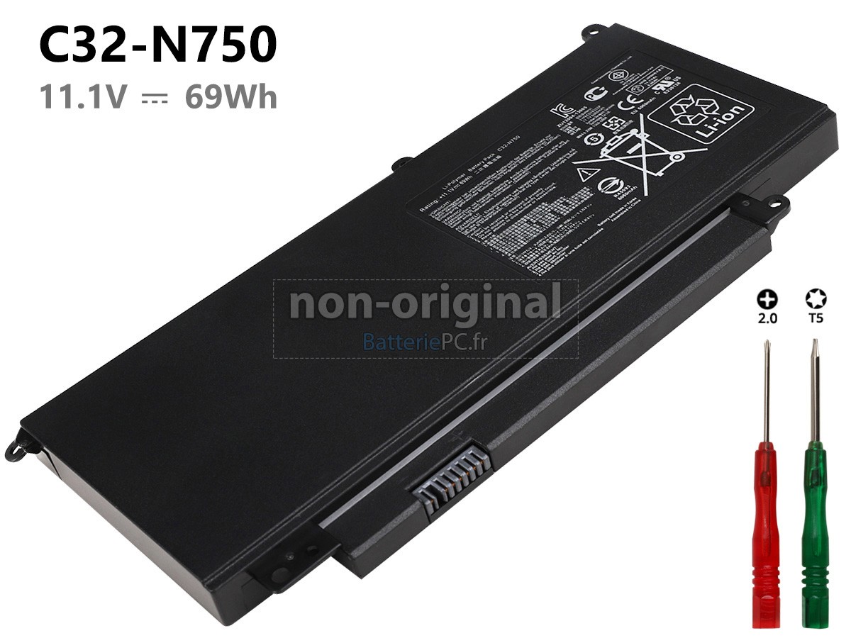 batterie pour Asus N750JV