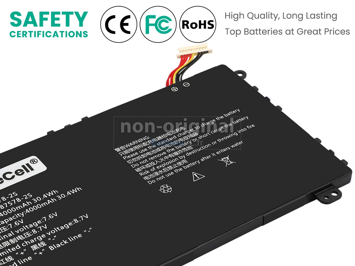batterie pour AXIOO 587578