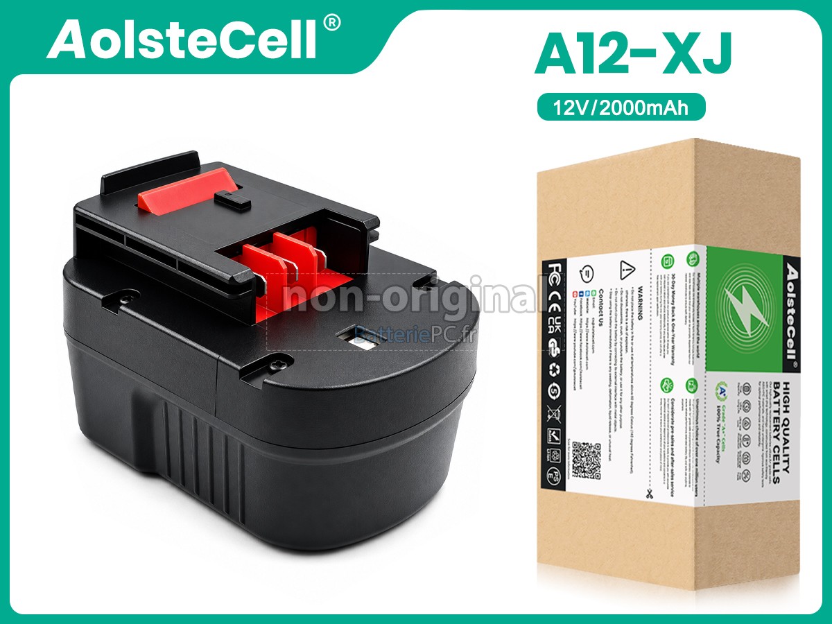 batterie pour Black Decker A12EX
