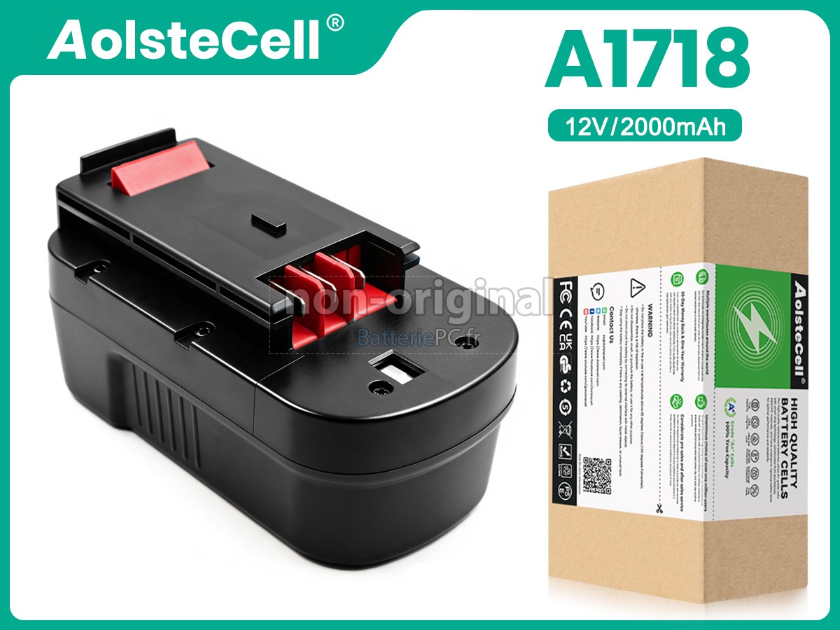 batterie pour Black Decker A1718