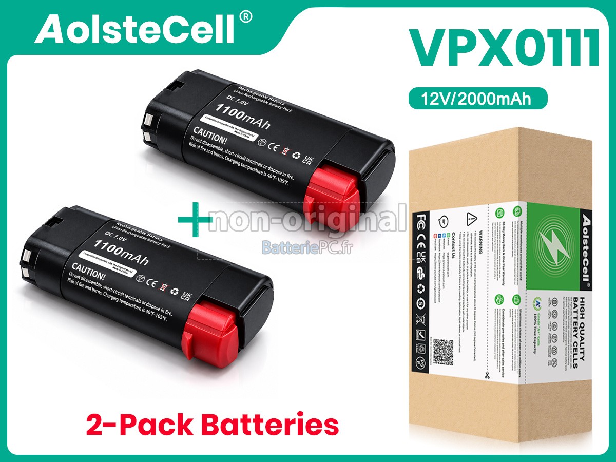 batterie pour Black Decker VPX0111
