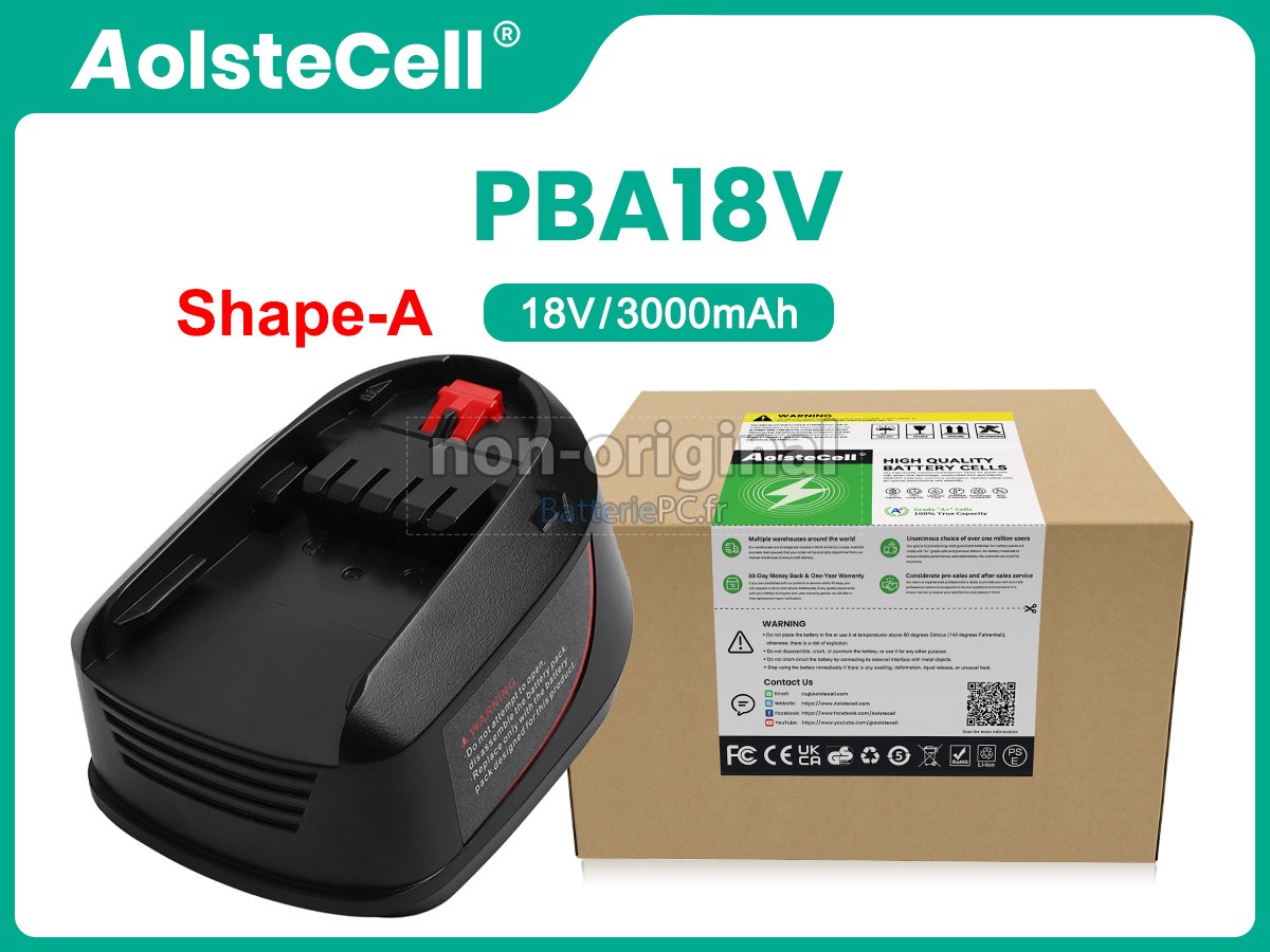 batterie pour Bosch ADVANCEDGRIND 18