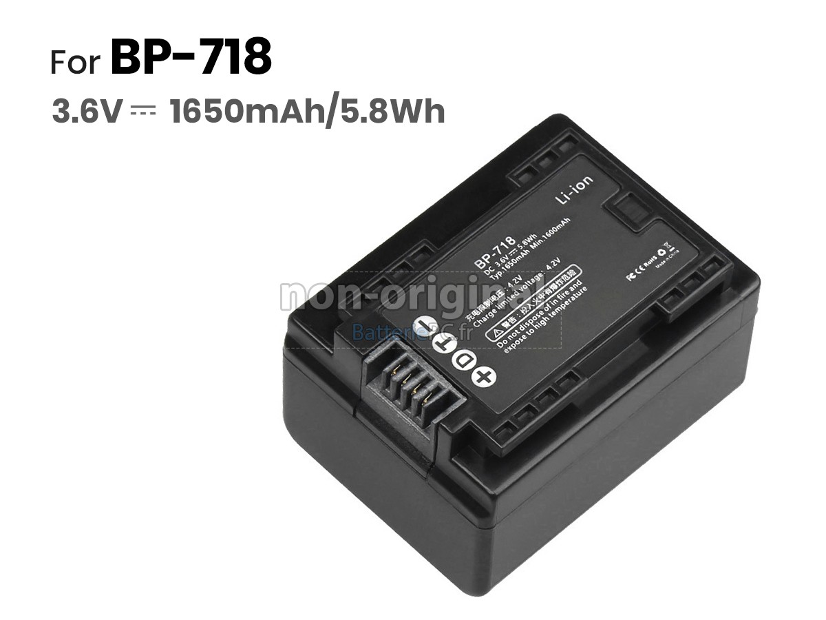batterie pour Canon IVIS HF R52