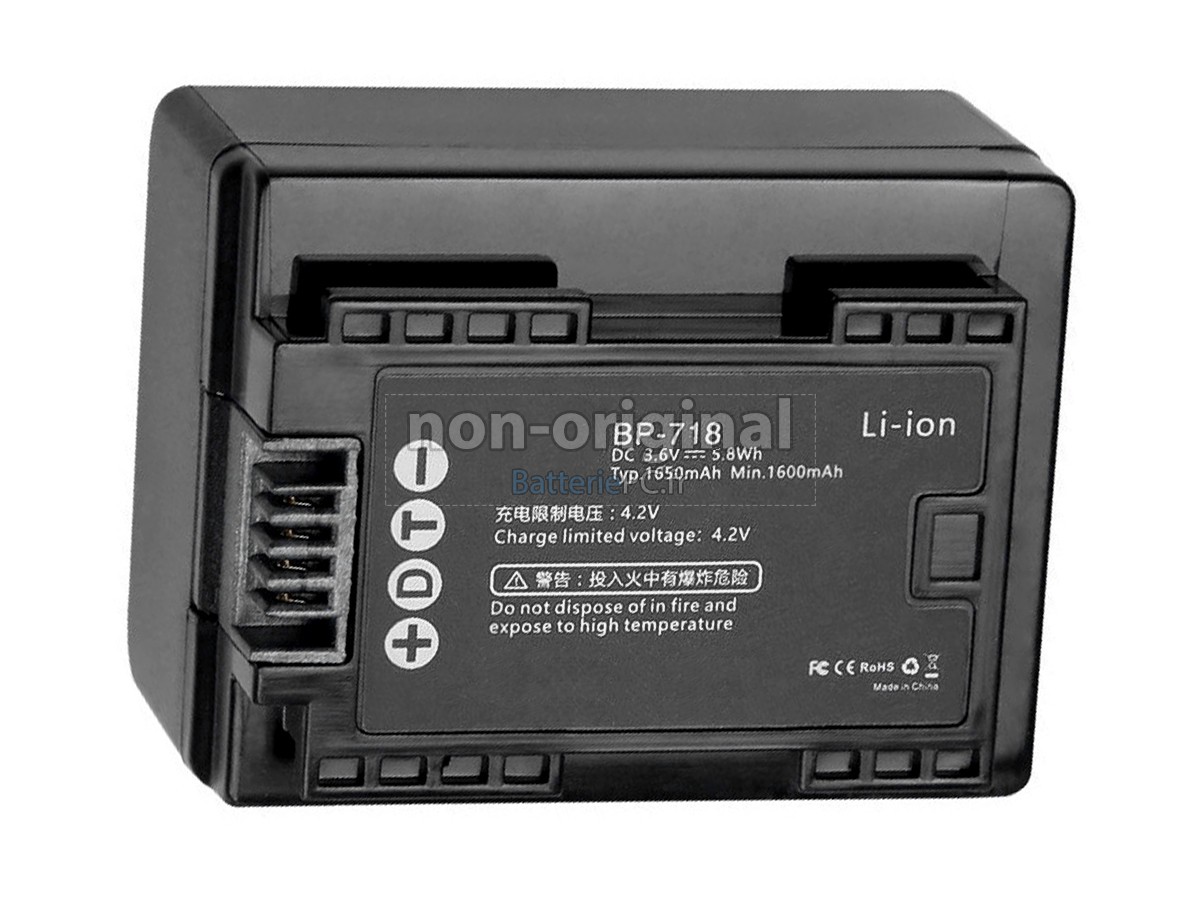 batterie pour Canon IVIS HF R52