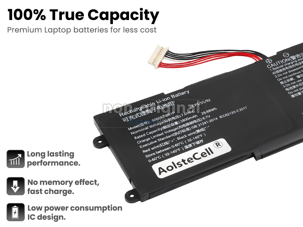 batterie pour CHUWI 505592-2S1P(ICP5/55/92)