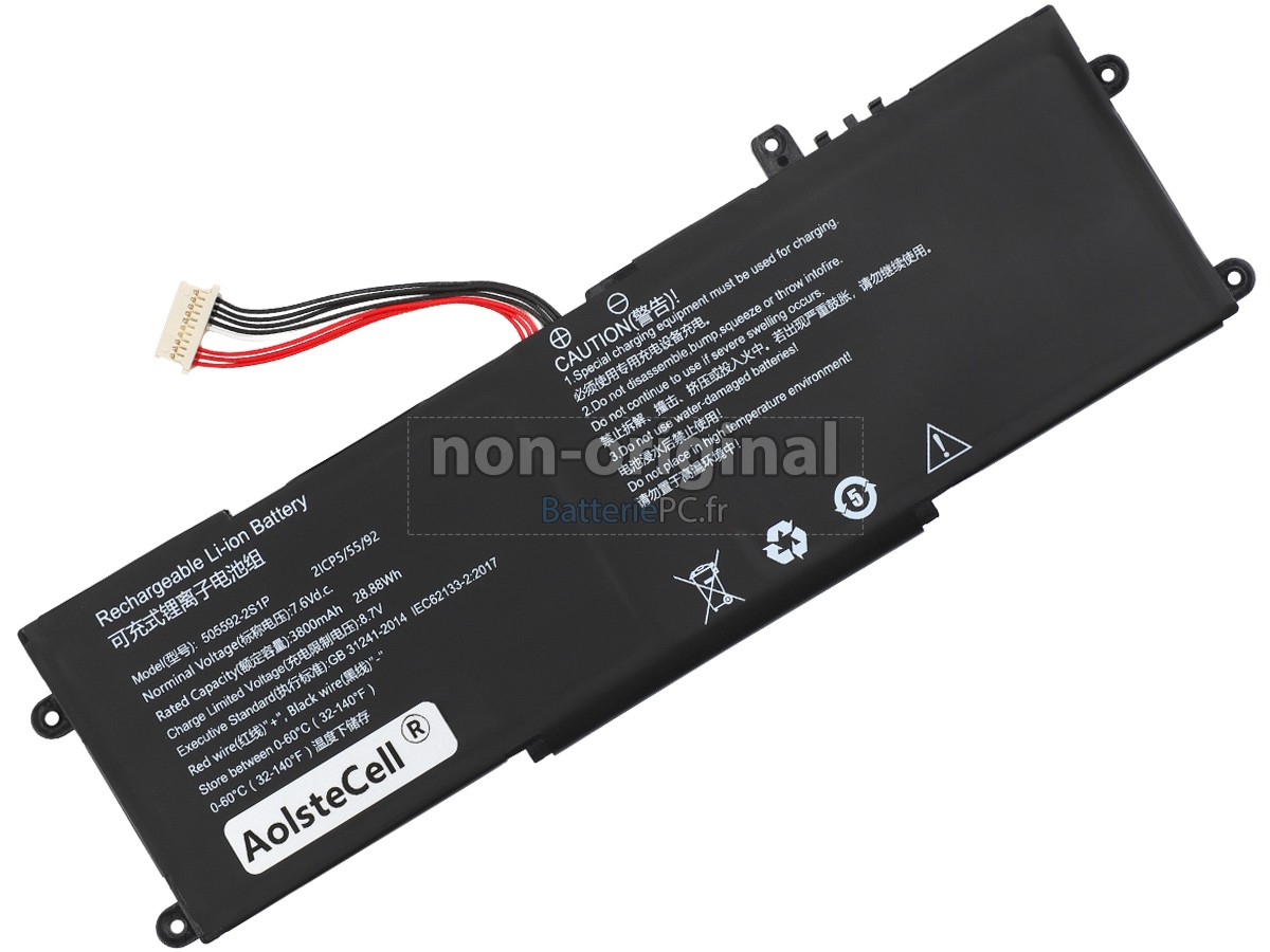 batterie pour CHUWI 505592-2S1P(ICP5/55/92)