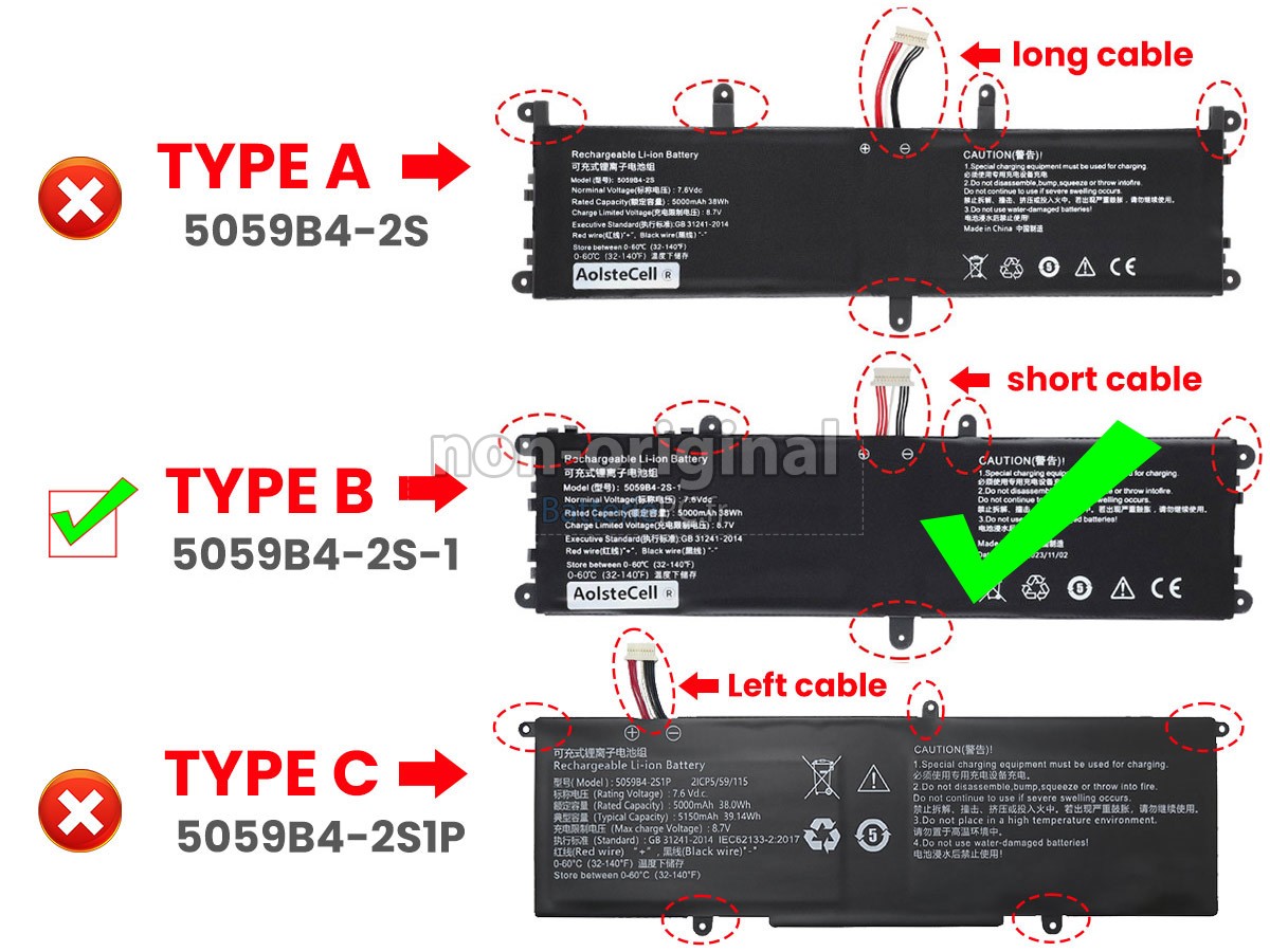 batterie pour CHUWI FREEBOOK 13.5 CWI557
