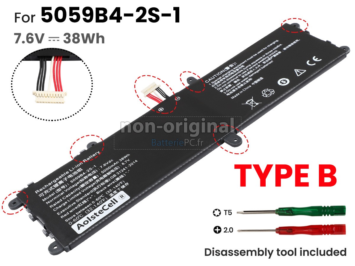 batterie pour CHUWI FREEBOOK 13.5 CWI557