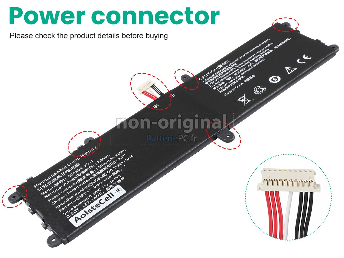 batterie pour CHUWI 5059B4-2S1P