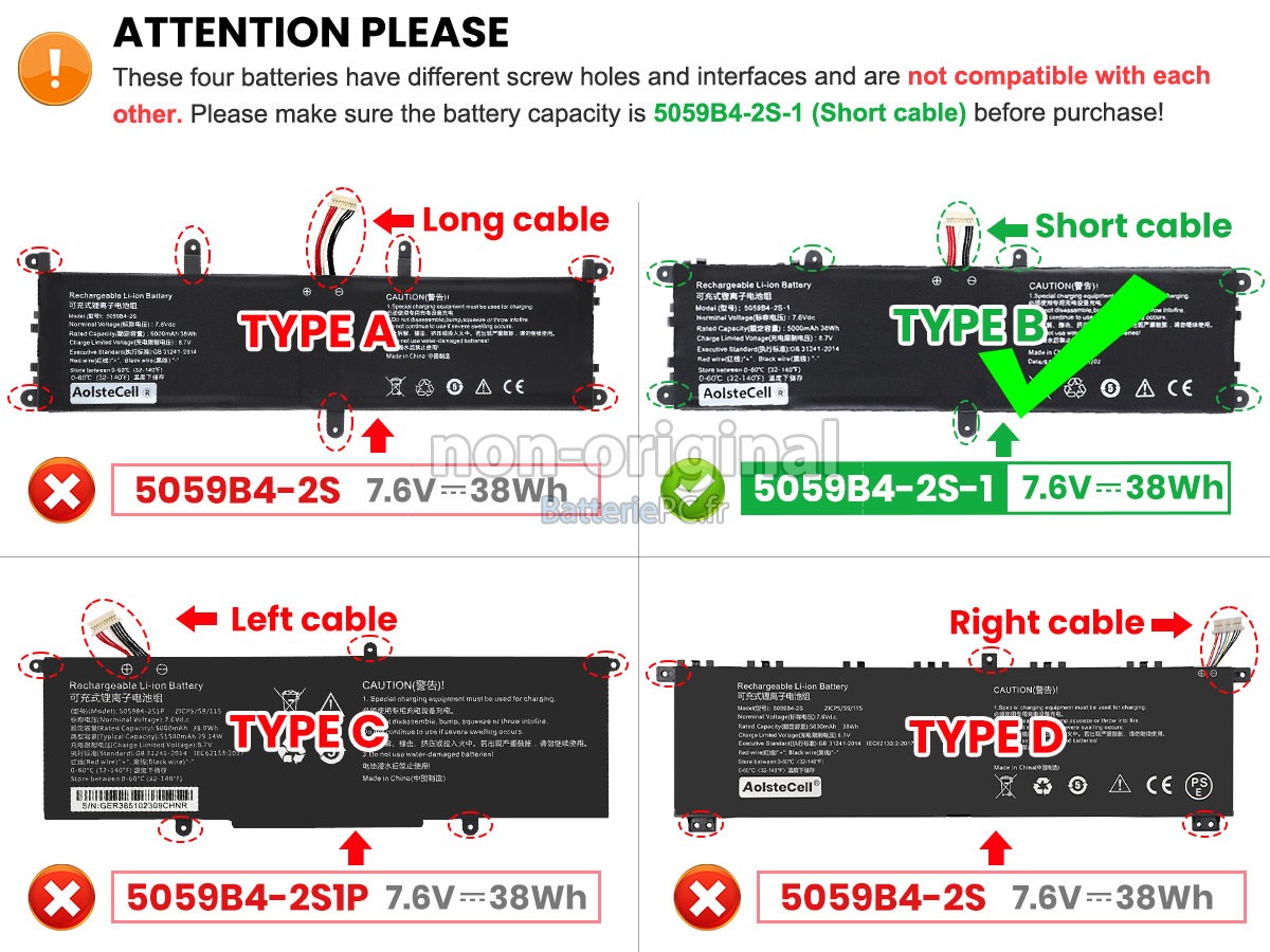 batterie pour CHUWI 5059B4