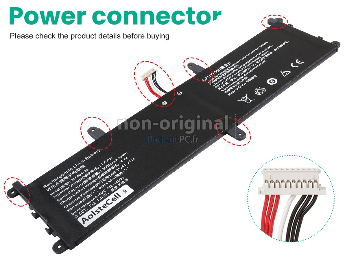 batterie pour CHUWI 5059B4-2S1P