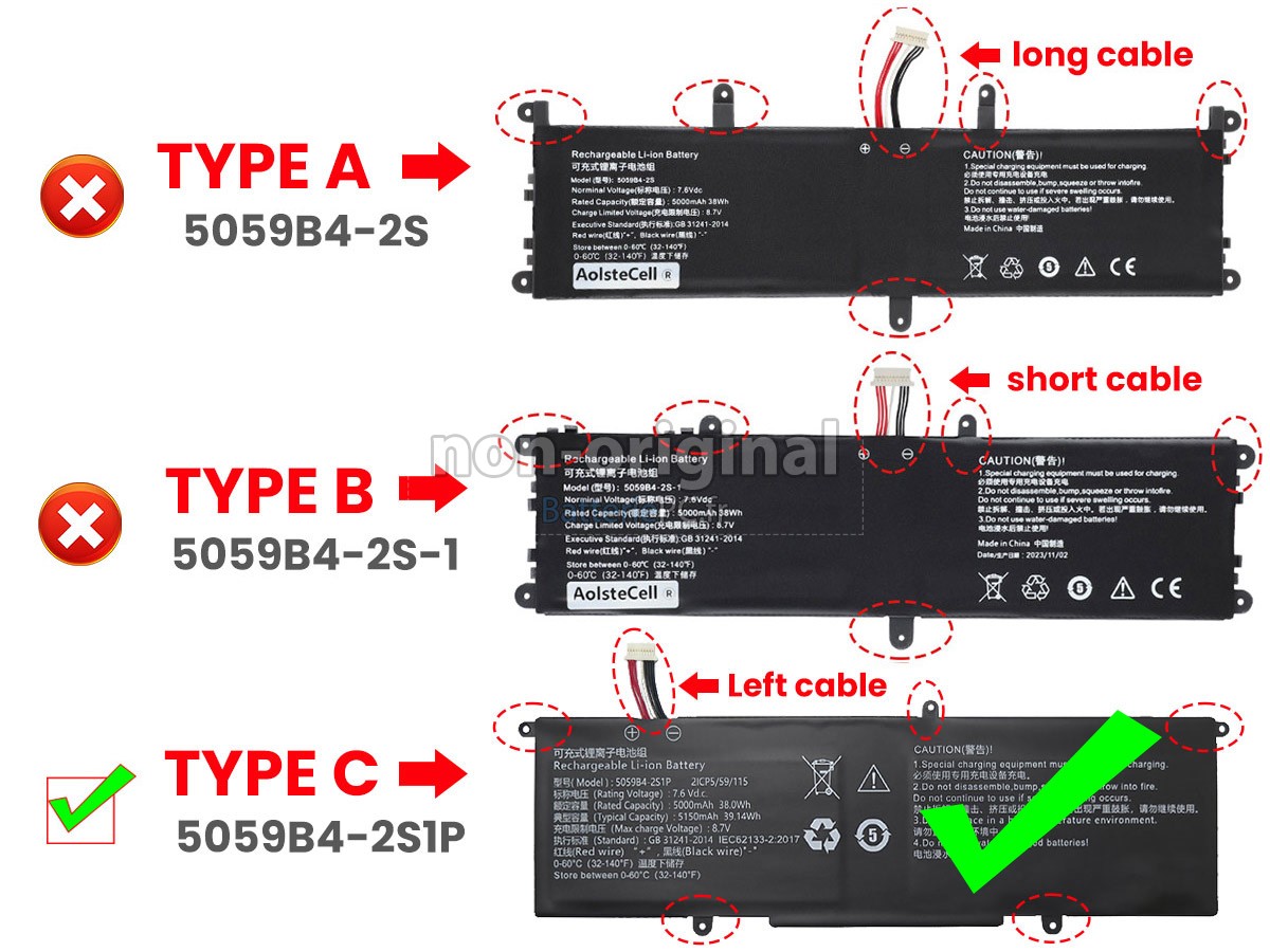 batterie pour CHUWI FREEBOOK 13.5 CWI557