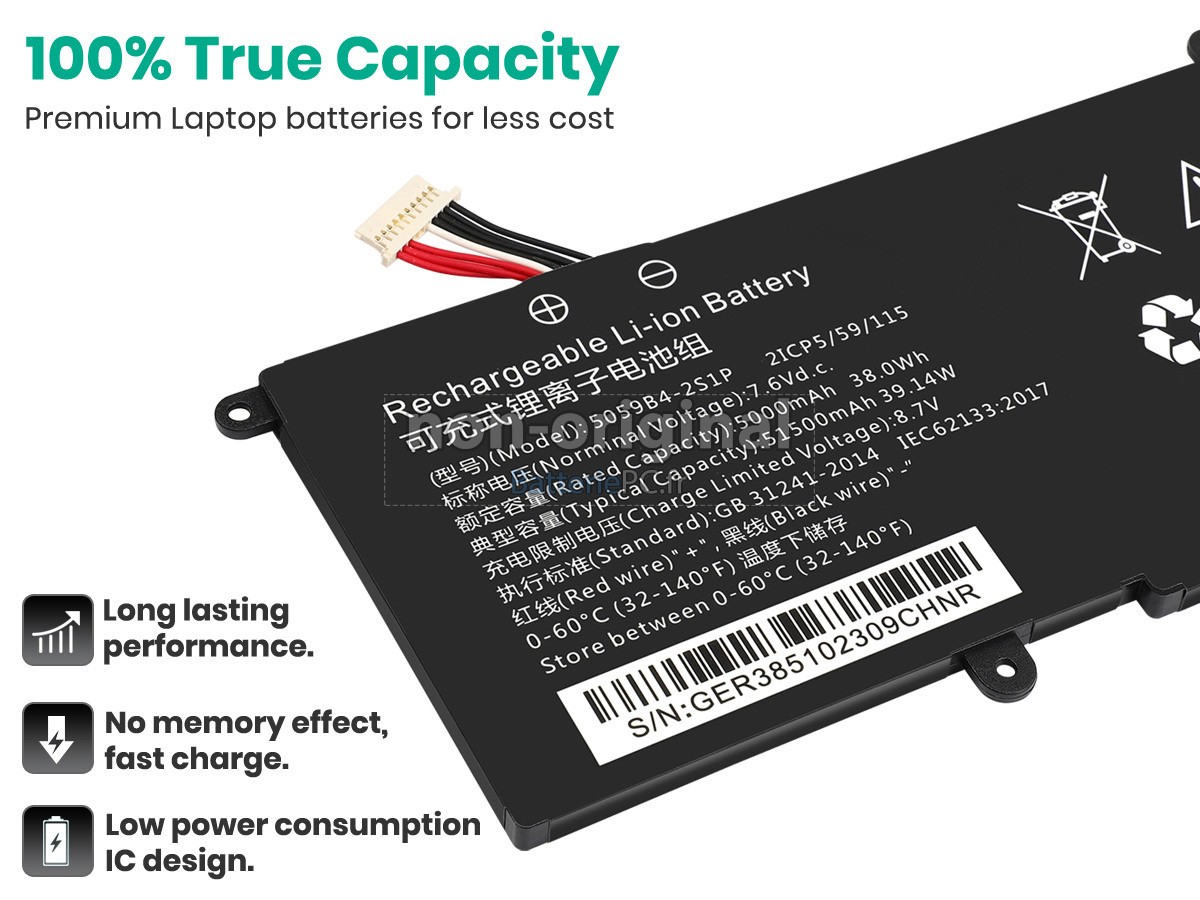 batterie pour CHUWI 5059B4-2S-1