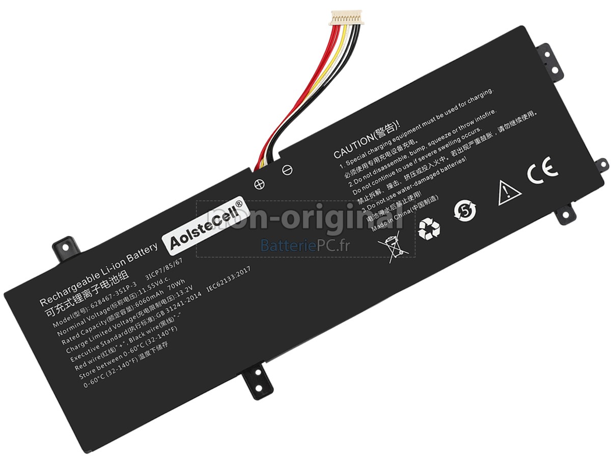 batterie pour CHUWI 628467-3S1P-3(3ICP7/85/67)