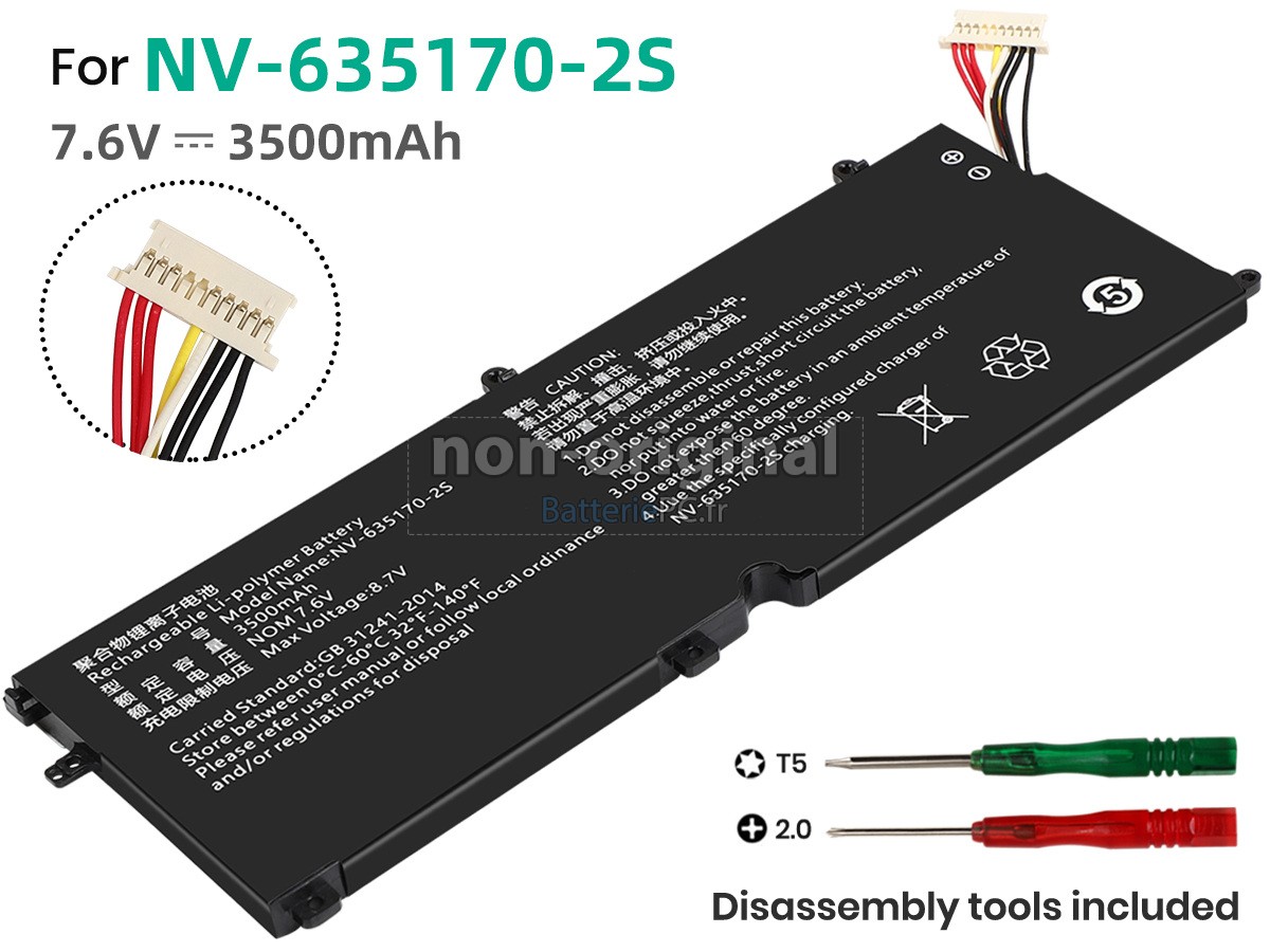 batterie pour CHUWI NV-635170-2S