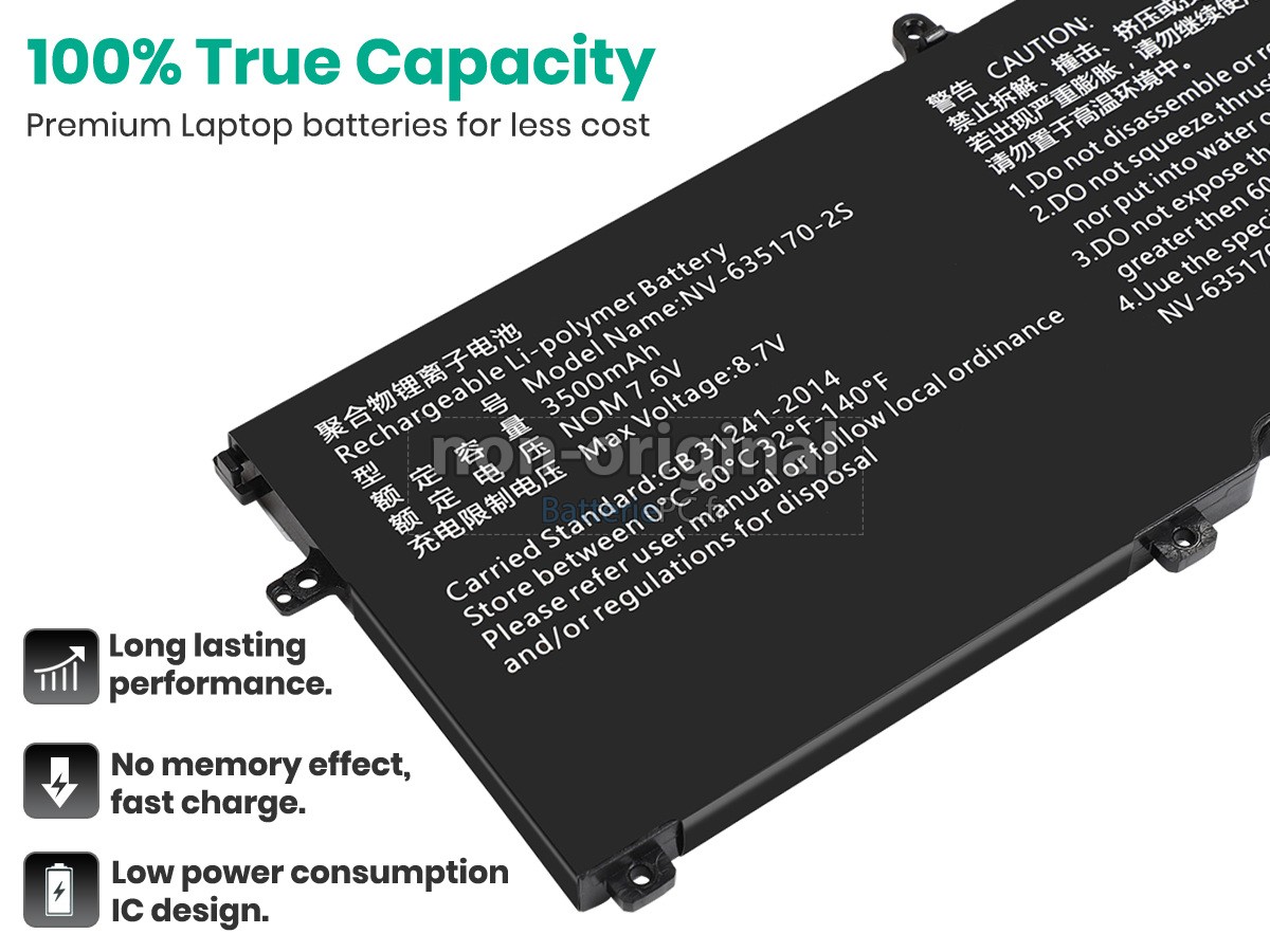 batterie pour CHUWI NV-635170-2S