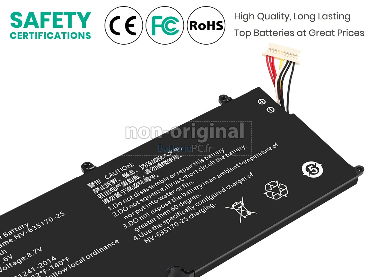batterie pour CHUWI NV-635170-2S