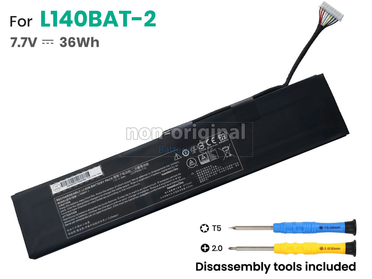 batterie pour Clevo L140BAT-2