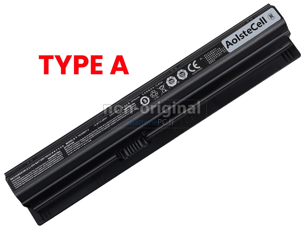 batterie pour Clevo N230WU
