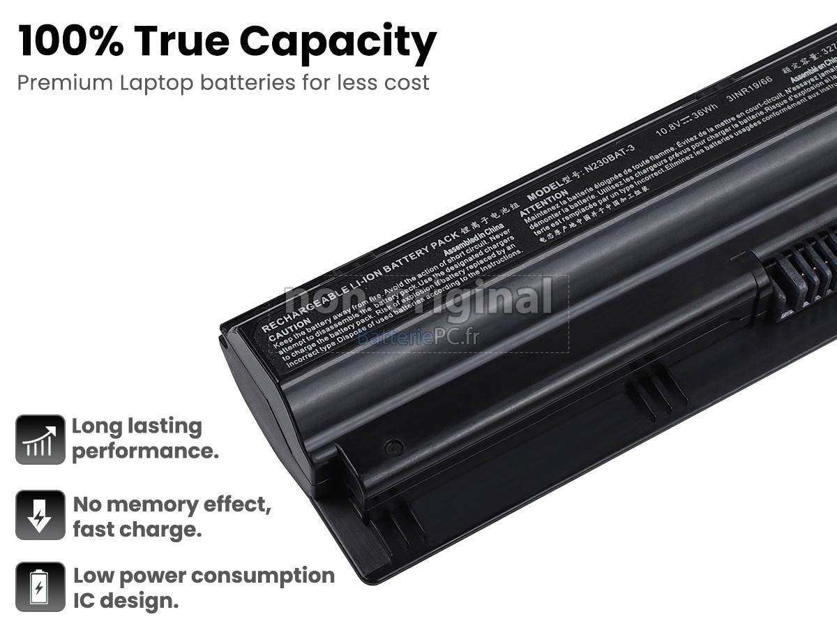 batterie pour Clevo N230WU