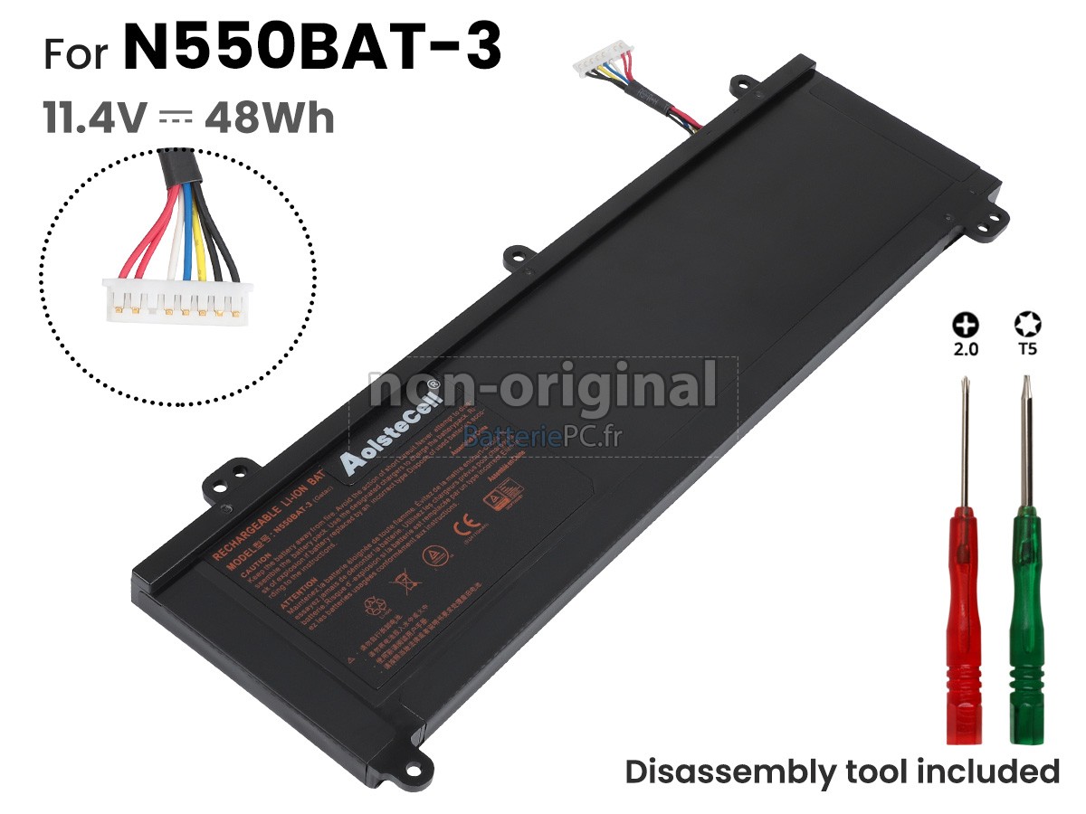 batterie pour Clevo N550BAT-3