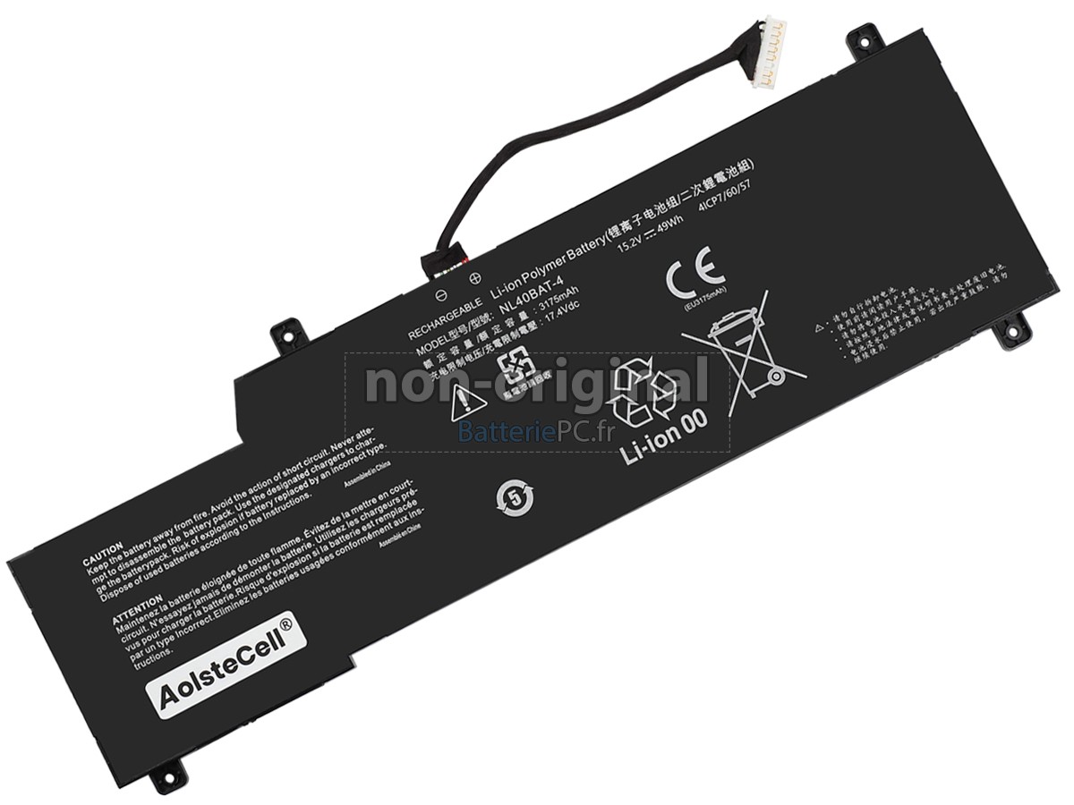 batterie pour Clevo NL55AU