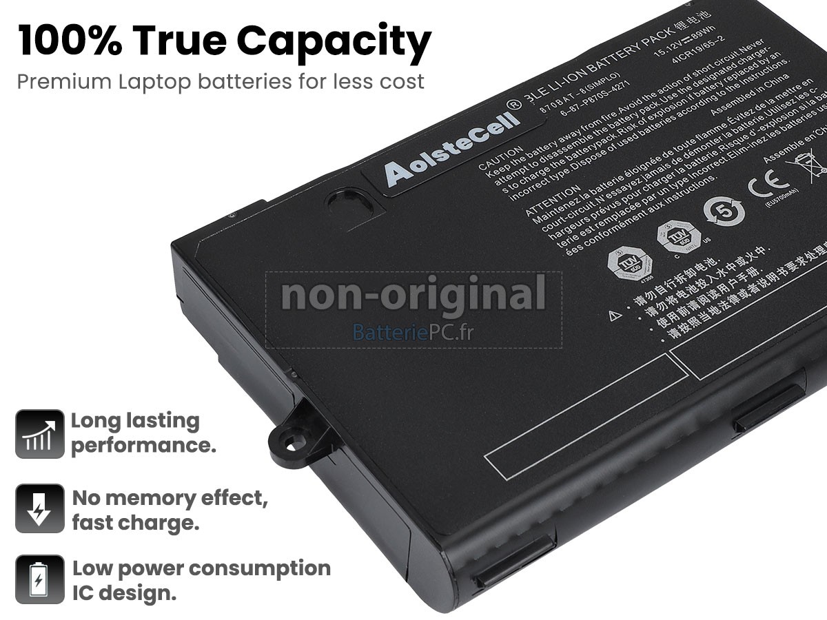 batterie pour Clevo P870TM1-G