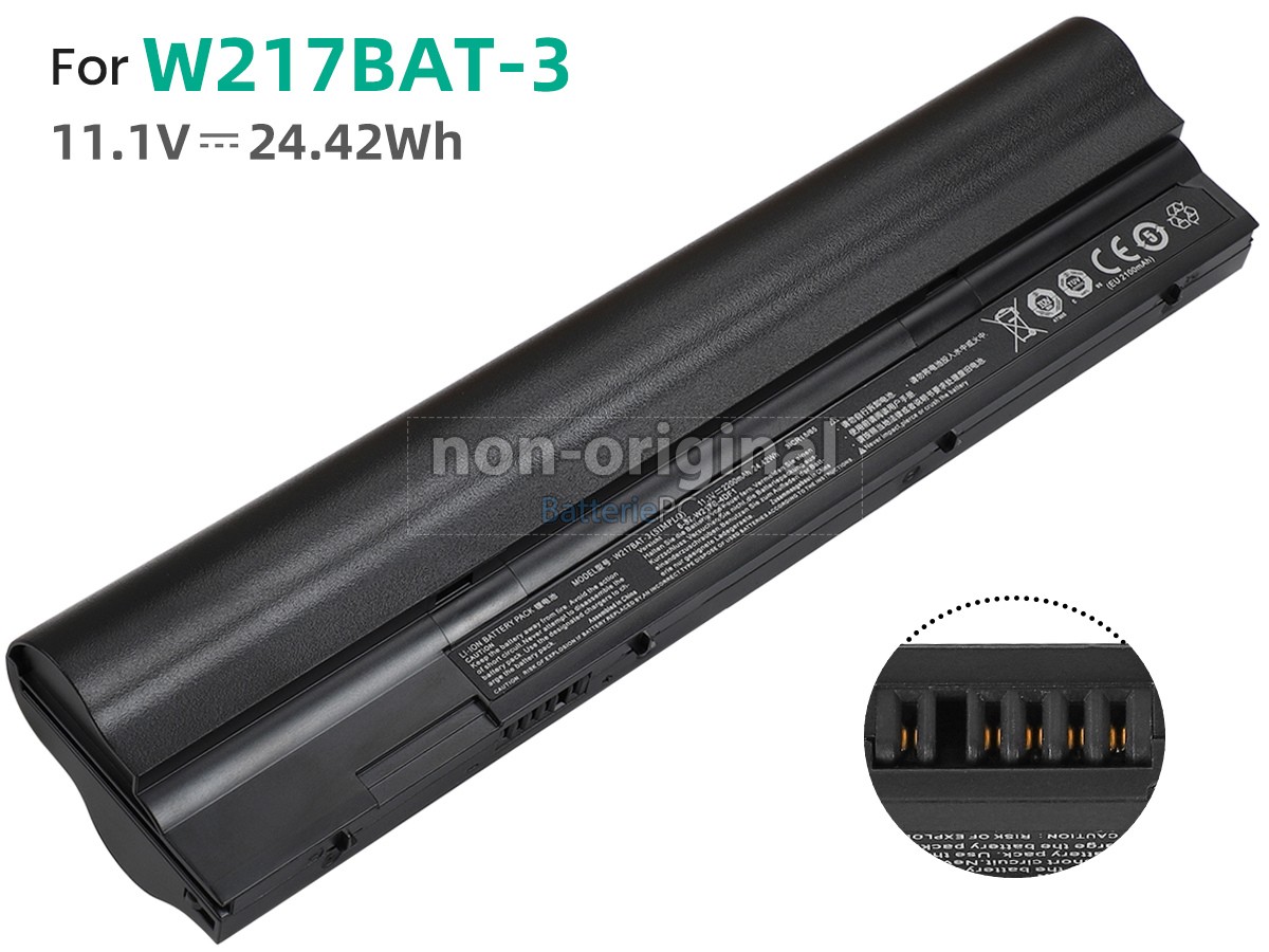 batterie pour Clevo 6-87-W217S-4DF1