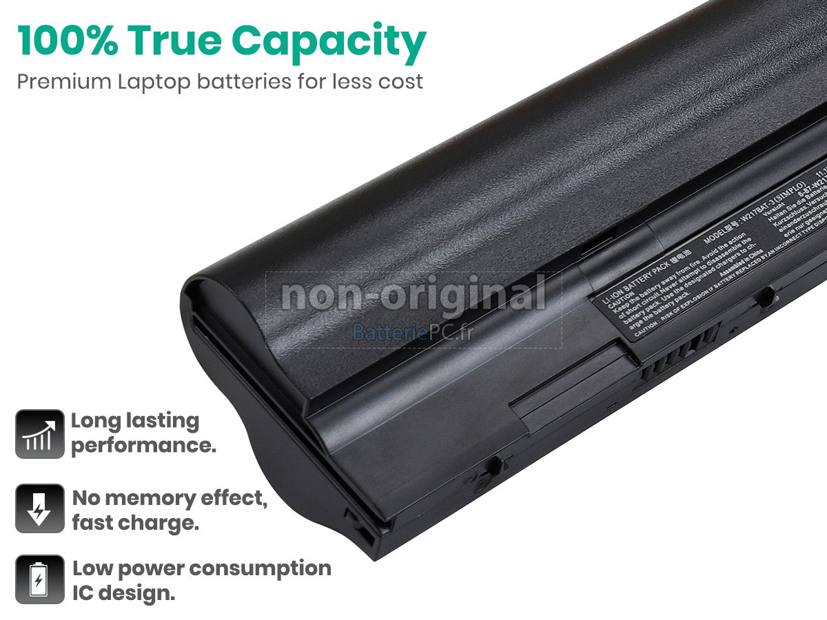 batterie pour Clevo 6-87-W217S-4DF1