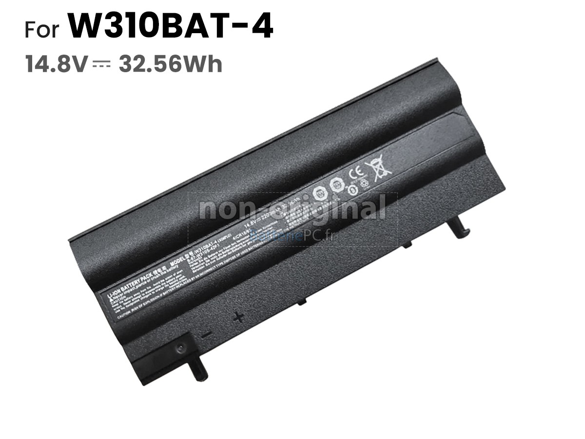 batterie pour Clevo W310BAT-4