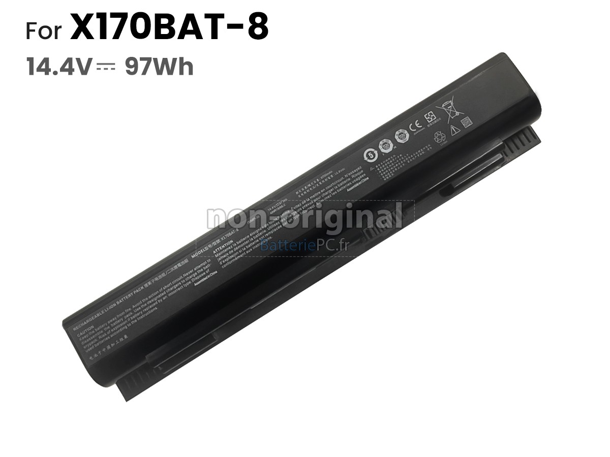 batterie pour Clevo XMG ULTRA 17 COMET LAKE
